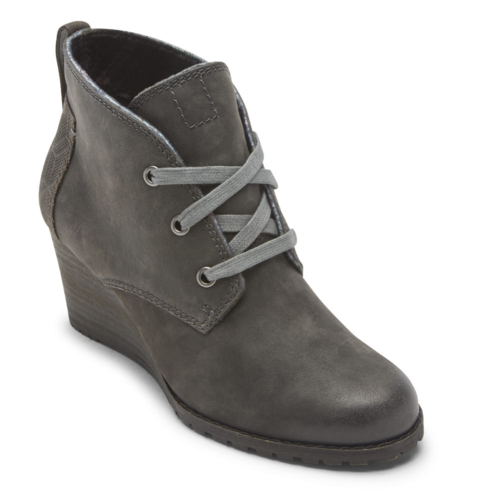 Botas Rockport Mujer Mexico - Cobb Hill Lucinda Chukka Negros - GHOKA5627